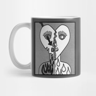 Love and hate abstract Mug